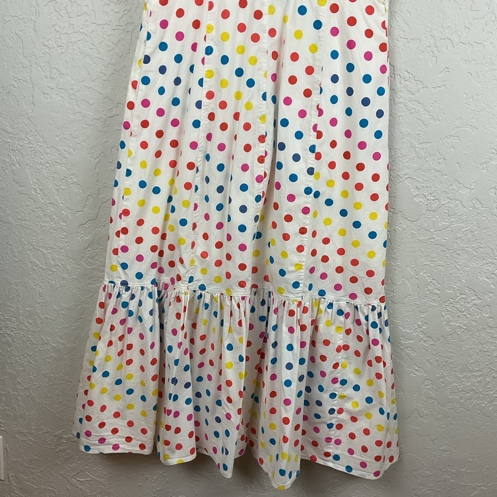 Color Me Courtney Dipping Dot Button-Down Midi Dress Sz 4 - Picture 8 of 10